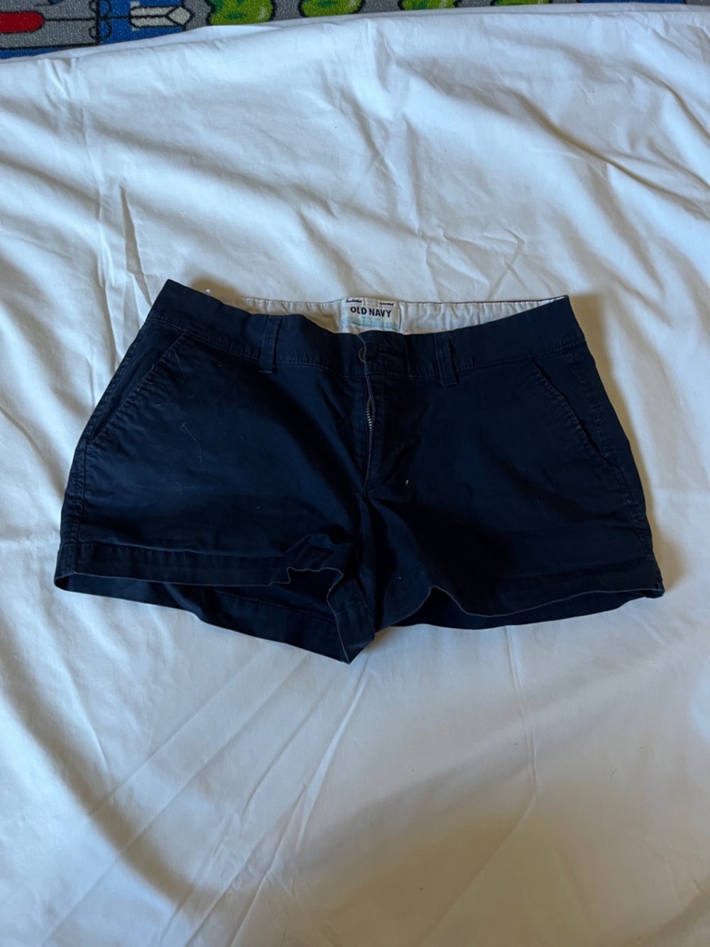 Old Navy Navy Cotton Chino Bermuda Shorts